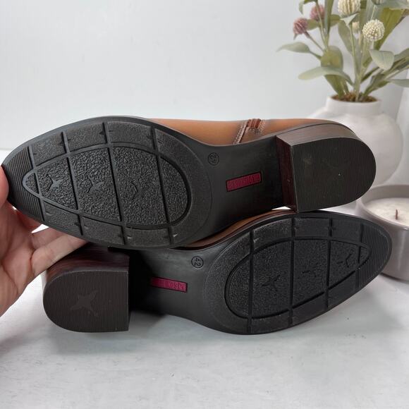 Pikolinos Huelma Leather Ankle Boots Brandy Brown Womens EU 42/US 11 NWOB - Picture 9 of 10